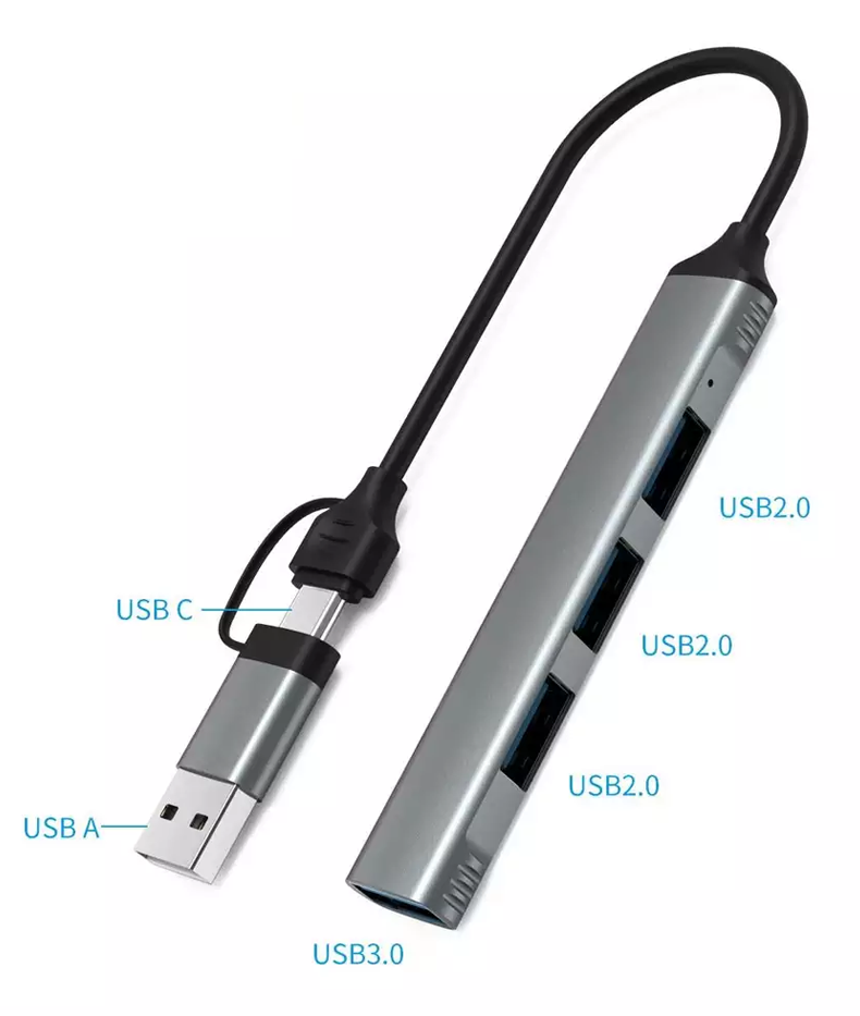 4 in 1 USB C 3.0 HUB